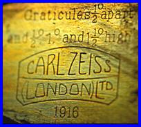 Carl Zeiss London 1916 military binoculars WWI