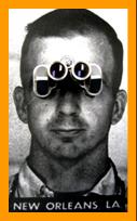 Lee Harvey Oswald with binoculars