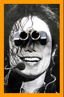 Michael Jackson with binoculars