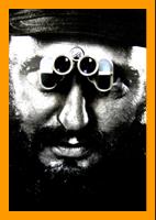 Fidel Castro with binoculars