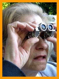 Woman Birdwatching with Binoculars
Femme observant avec des jumelles
Frau beobachtel mit einem fernglas
Mujer observando con binoculares