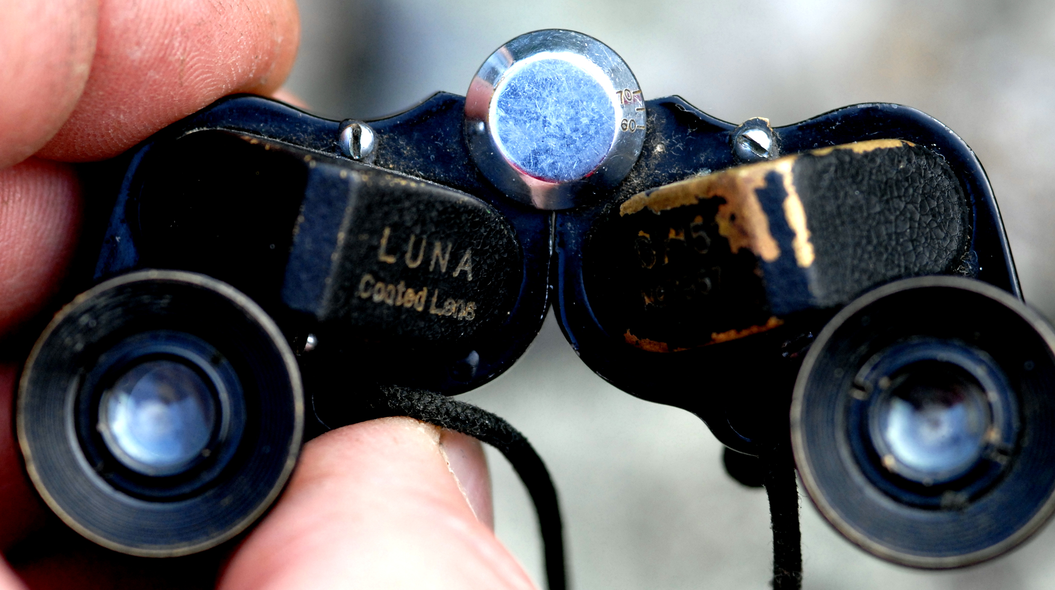 Man with Moustache & Binoculars