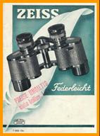 1938 Zeiss Fernglas Prospekt Katalog