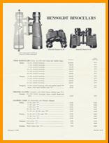 1961 Hensoldt Binoculars Flyer