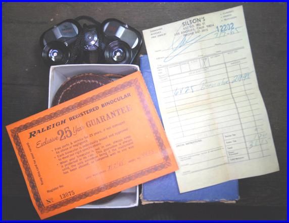 Raleigh 6x25 Binoculars with box