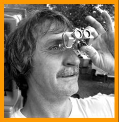 man Looking for Love with Binoculars