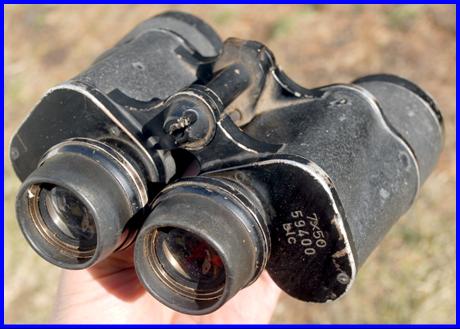 WWII 1944 blc Zeiss 7x50 military binoculars for Gas Mask Use