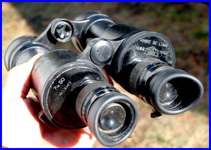 WWII 1939 Huet 7x50 binoculars Air Force Armee de l'air binoculars jumelles