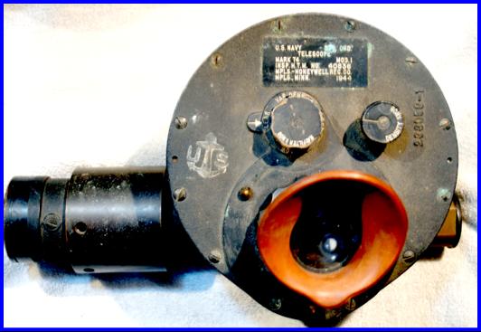 1944 WWII US Navy Mk 74 antiaircraft artillery gun sight