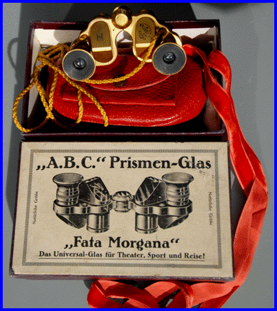 Gold ABC Fata Morgana Binociulars with Original Box