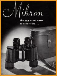  1951 Nippon Kogaku Mikron binoculars catalog Catalogue Fernglasser Katalog