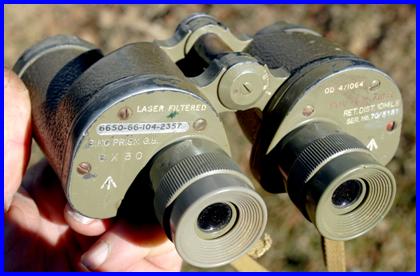 Australian Army 6x30 Japanese made Katsuma Laser Filtered binoculars.
Julmelles a filtre laser katsuma 6x30 De l'armee Australienne Japaonaise.
Australisches Militar Japaner hergestellt Katsuma 6x30 laserfiltertes fernglas.
Australisk militar Japan gjorde Katsuma 6x30 laserfiltrer kilkare.
Binoculares con filtro laser Katsuma 6x30 de fabricacion militar Australiana.