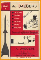 1966 Jaegers Binoculars Catalog Catalogue Fernglasser Katalog