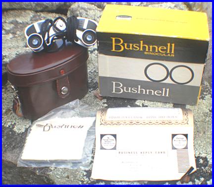 Bushnell 7x18 binoculars with box