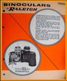 Vintage Raleigh Binoculars Catalogue Catalog Fernglasser Katalog