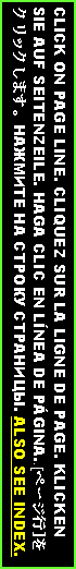 Text Box: CLICK ON PAGE LINE. CLIQUEZ SUR LA LIGNE DE PAGE. KLICKEN SIE AUF SEITENZEILE. HAGA CLIC EN LNEA DE PGINA..[ページ行]をクリックします。НАЖМИТЕ НА СТРОКУ СТРАНИЦЫ. ALSO SEE INDEX.