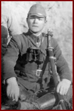 WWII Japanese soldier with binoculars