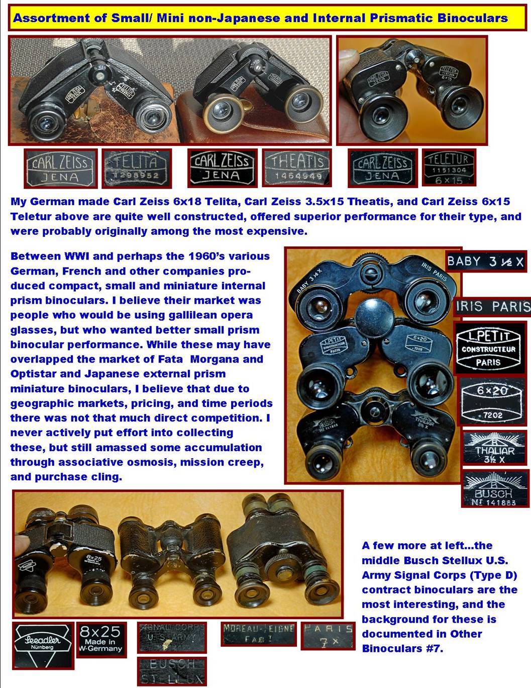 Antique small binoculars.
