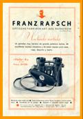 Old Franz Rapsch Binoculars Catalog Catalogue Fernglasser Katalog
