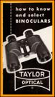 1950's Taylor Binoculars Catalog catalogue.
Taylor Fernglasser Katalog.
Taylor catalogue de jumelles.
Taylor catalogo de binoculares.
Taylor kikkert katalog.
Taylor verrekijker catalogus.
Taylor kiikarivettelo.
Taylor tavsco katalogus.
Taylor catalogo binocoli.
Tayolr katalog med kikare.