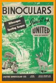 Old United binoculars catalog.
Old United binoculars catalogue.
Ancien Catalogue de jumelles United.
Alter katalog United fernglaser.