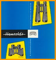 1960 Hensoldt Fernglas Katalog Binoculars Catalogue Catalog