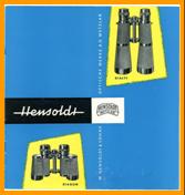 1957 Hensoldt Fernglasser Katalog Binoculars Catalog Catalogue