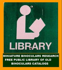 FREE LIBRARY VINTAGE BINOCULARS CATALOGS