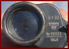 1948 Nife Swedish Army military binoculars.
1948 Nife jumelles militaires de l'arnee Suedoise.
1948 Nife Schwedische armee militarfernglas.